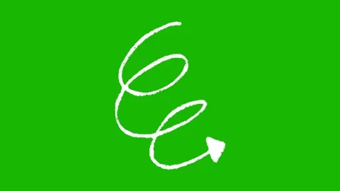 Arrow animation on green screen 動画素材 330270811