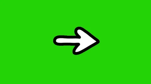 Arrow animation on green screen Stock-Footage 331500754