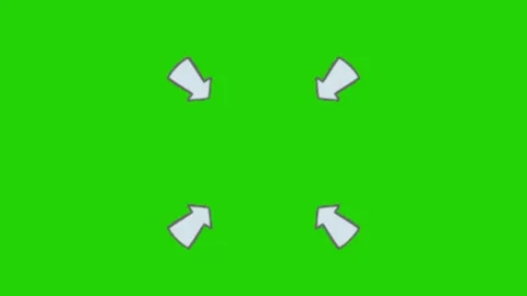Arrow animation on green screen Vidéo 331500957