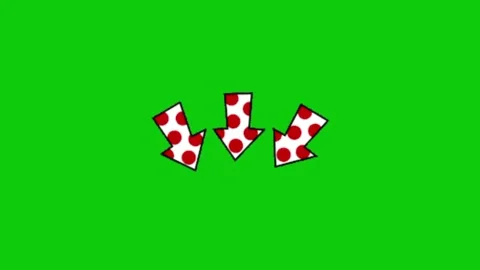 Arrow animation on green screen 库存影片 332338759