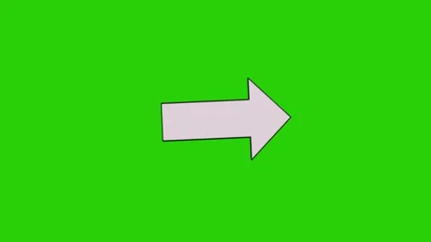 Arrow animation on green screen 库存影片 332953853