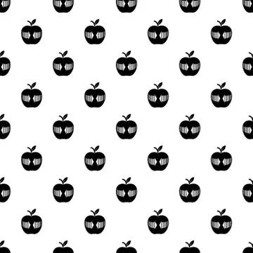 Arrow apple pattern vector seamless Stockillustratie