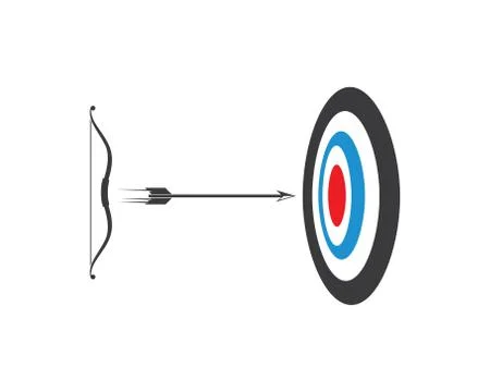 Arrow archery icon vector illustration Logo Template Stock Illustration