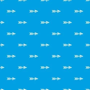 Arrow for archery pattern seamless blue Stockillustratie
