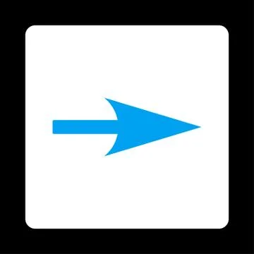 Arrow Axis X flat blue and white colors rounded button 스톡 일러스트