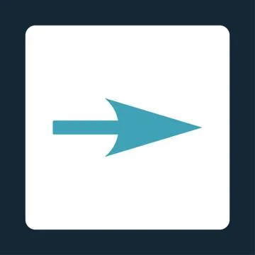 Arrow Axis X flat blue and white colors rounded button イラスト素材
