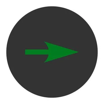 Arrow Axis X flat green and gray colors round button イラスト素材