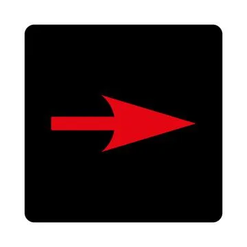 Arrow Axis X flat intensive red and black colors rounded button イラスト素材