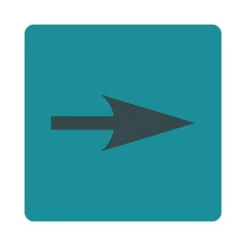 Arrow Axis X flat soft blue colors rounded button Stock Illustration