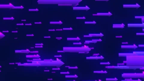 Arrow background animation on black background Stock Footage 262849266