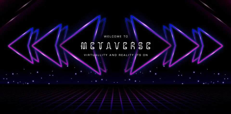 Arrow background neon Stock Illustration