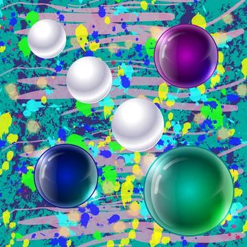 Arrow from balls. Abstraction. Illustrazione stock