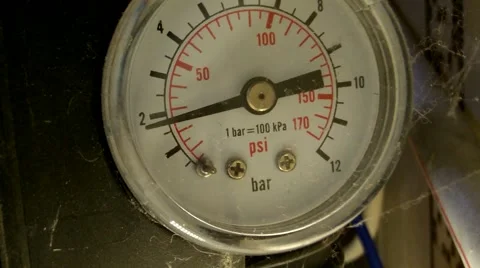 Arrow on barometer Stock Footage 50374518