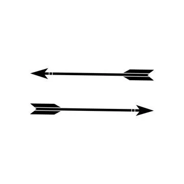 Arrow bow vector icon Stock Illustration