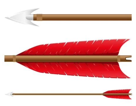Arrow for bow vector illustration 스톡 일러스트