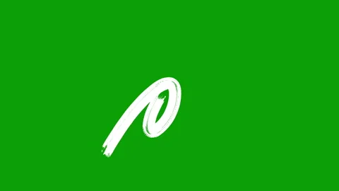 Arrow Brush Stroke Animation Package on a Green Background Stock Footage 336615014