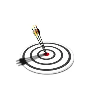 Arrow bulls eye Stock Illustration