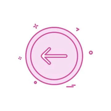 Arrow button icon design vector Stock Illustration
