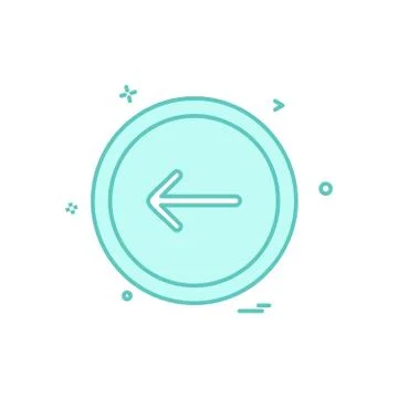 Arrow button icon design vector 스톡 일러스트