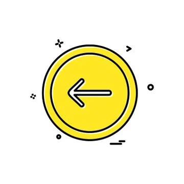 Arrow button icon design vector Stockillustratie