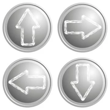 Arrow button Stock Illustration