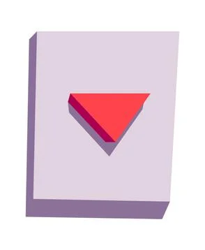 Arrow button press cartoon vector 库存插图