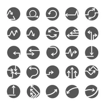 Arrow buttons Stock Illustration