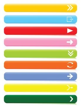 Arrow buttons Stock Photos