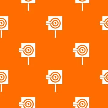 Arrow in the center of target pattern seamless Stock Illustration