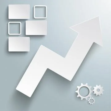 Arrow chart success piad Stock Illustration