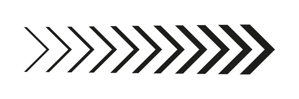 Arrow chevron icon. Illustrazione stock