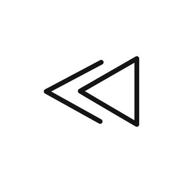Arrow chevron icon linear vector graphics sign Stock Illustration