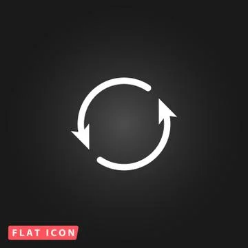 Arrow circle icon - cycle Stock Illustration