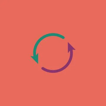 Arrow circle icon - cycle, loop, roundabout 스톡 일러스트