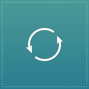 Arrow circle icon - cycle, loop, roundabout Stock Illustration