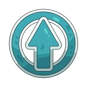 Arrow circle up illustration Stock Illustration