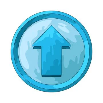 Arrow circle up illustration Stock Illustration