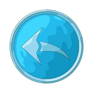 Arrow circle left illustration Stock Illustration