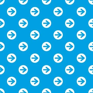 Arrow in circle pattern seamless blue イラスト素材