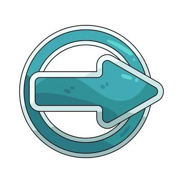 Arrow circle right illustration Stock Illustration
