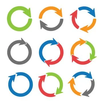 Arrow circles Stock Illustration