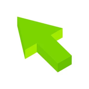 Arrow click isometric 3d icon Stock Illustration