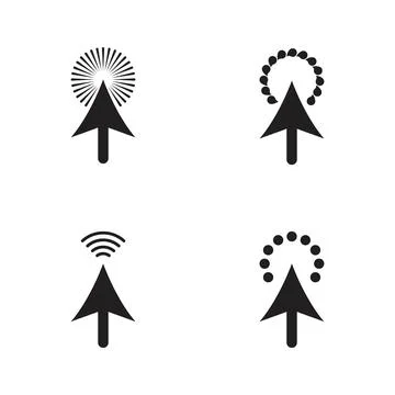 Arrow click loading Vector icon design illustration イラスト素材