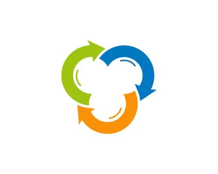 Arrow cloud 1 logo template Stock Illustration