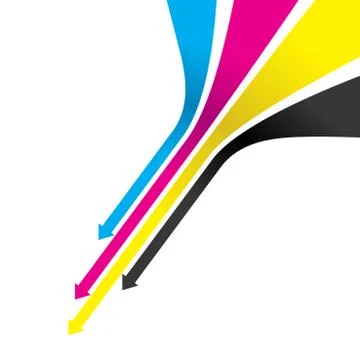 An arrow cmyk line background Stock-Illustration