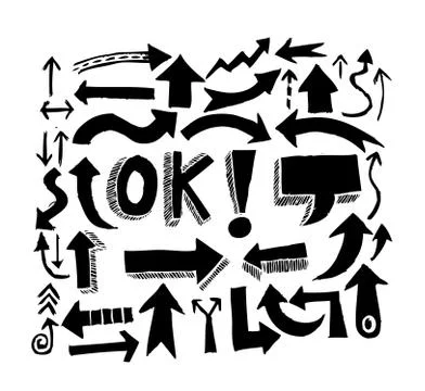 Arrow collection for your design Stock Illustration