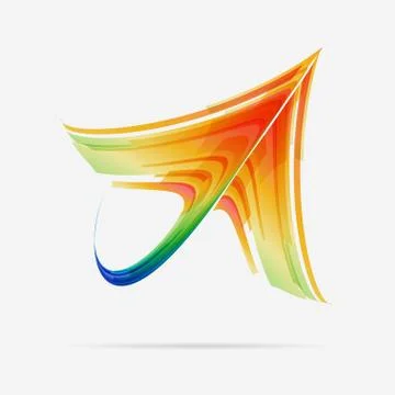 Arrow colored design Stock Illustration