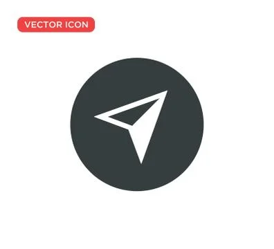 Arrow Compass Icon Vector Illustration Design Stock Illustration