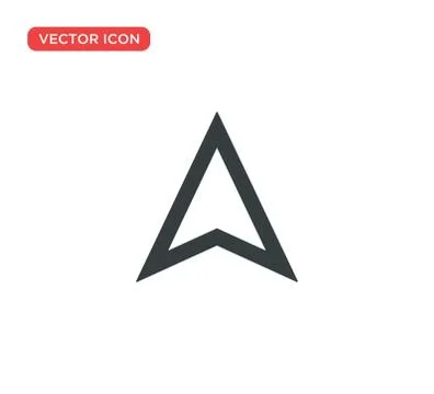 Arrow Compass Icon Vector Illustration Design Stock Illustration