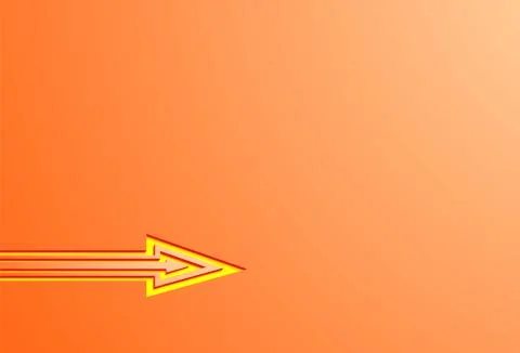 Arrow complex in the red surface in the lower left corner Stock Illustration
